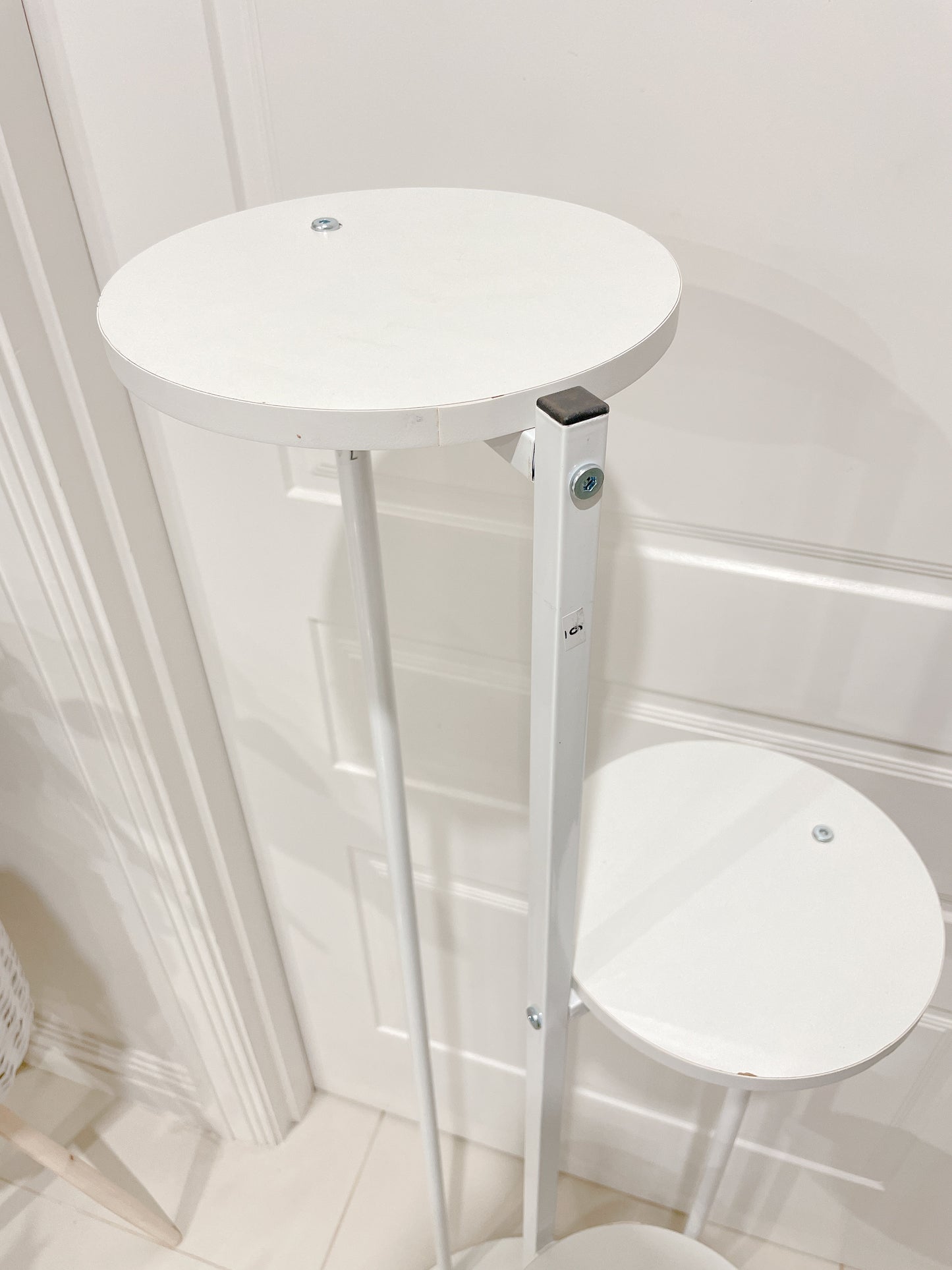 1.23m tall plant stand timber metal stand pot holder round base STAND ONLY PLANTS NOT INCLUDED