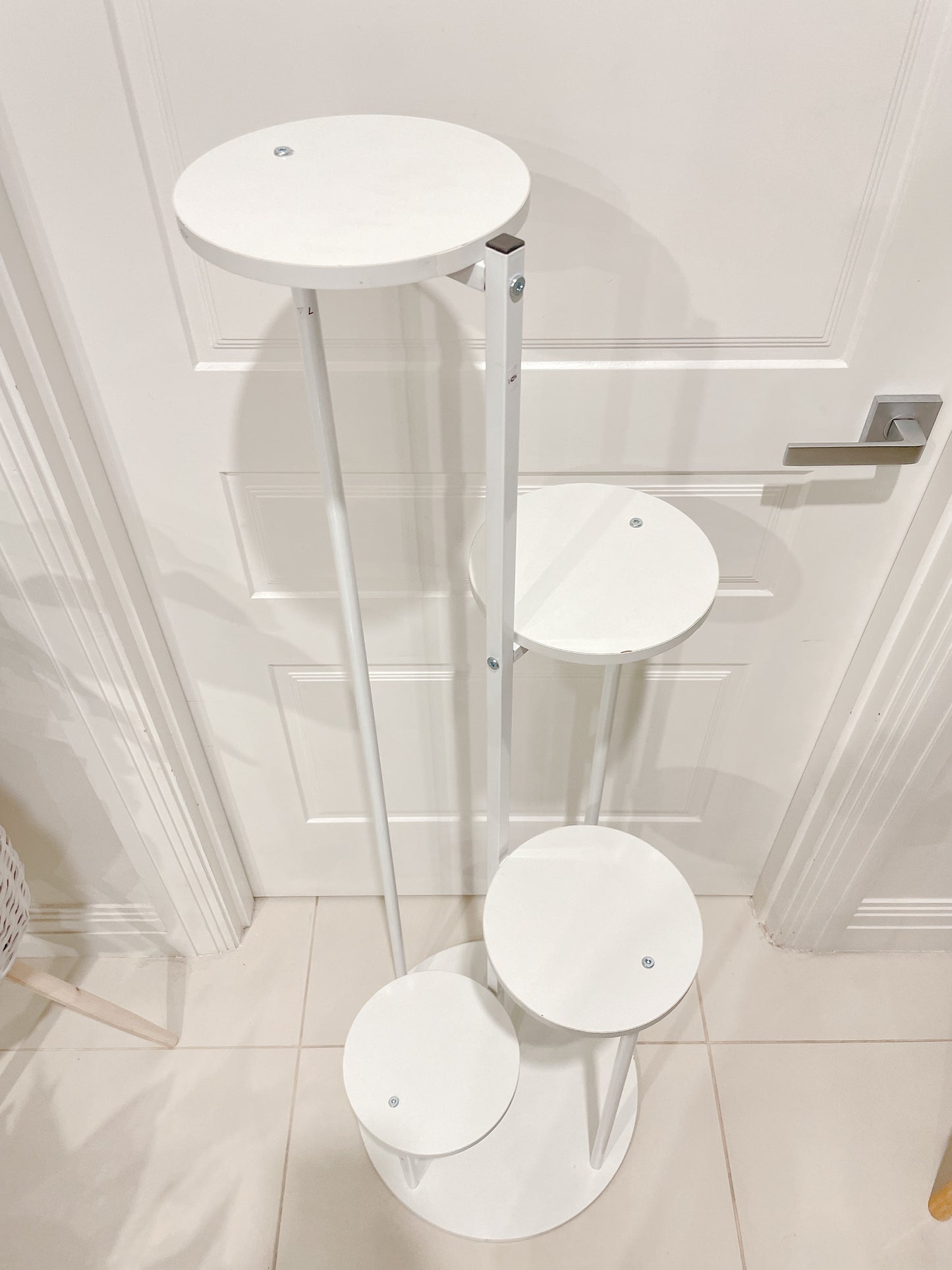 1.23m tall plant stand timber metal stand pot holder round base STAND ONLY PLANTS NOT INCLUDED