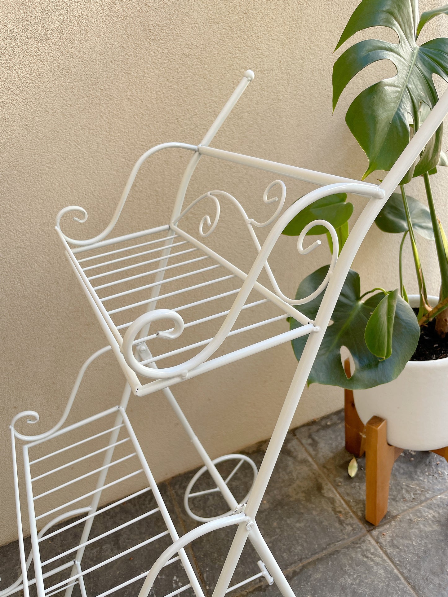 3 tier trolley succulent plant stand shelving holder white and black colour available $60